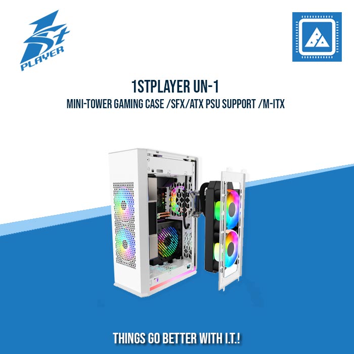 1STPLAYER UN-1 MINI-TOWER GAMING CASE /SFX/ATX PSU SUPPORT /M-ITX (GRAY) 1STPLAYER UN-1 MINI-TOWER GAMING CASE /SFX/ATX PSU SUPPORT /M-ITX (GRAY)